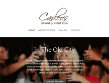 Tablet Screenshot of carleoslounge.com